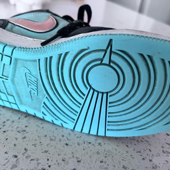 Air Jordan 1 Low SE 'Tropical Twist' Big Boys Sz 5.5 EUC Teal - Picture 8 of 11